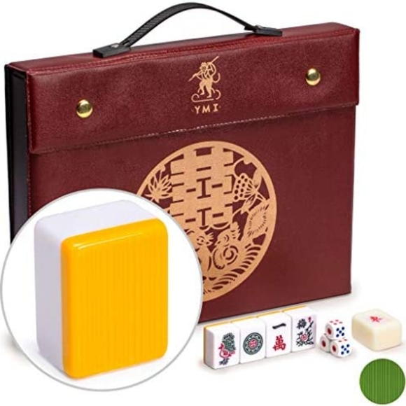 Yellow Mountain Imports Professional Chinese Mahjong Game Set - Picture 1 of 6